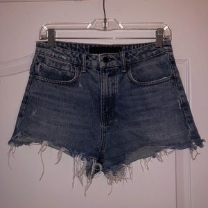 Alexander Wang Bite Shorts - High Rise Denim Shorts - Jean Shorts size 27